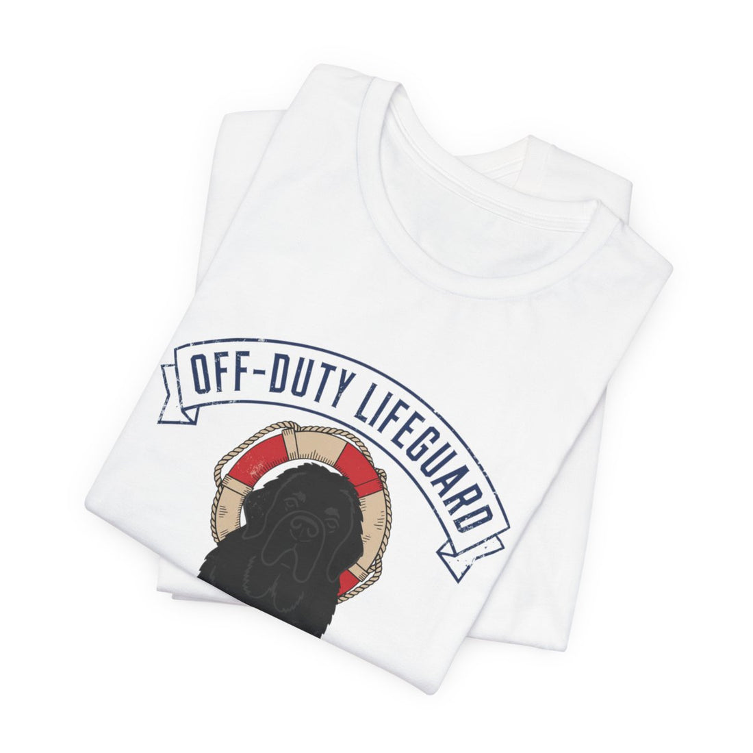White — Folded | Newfoundland 'Off-Duty Lifeguard' Tee