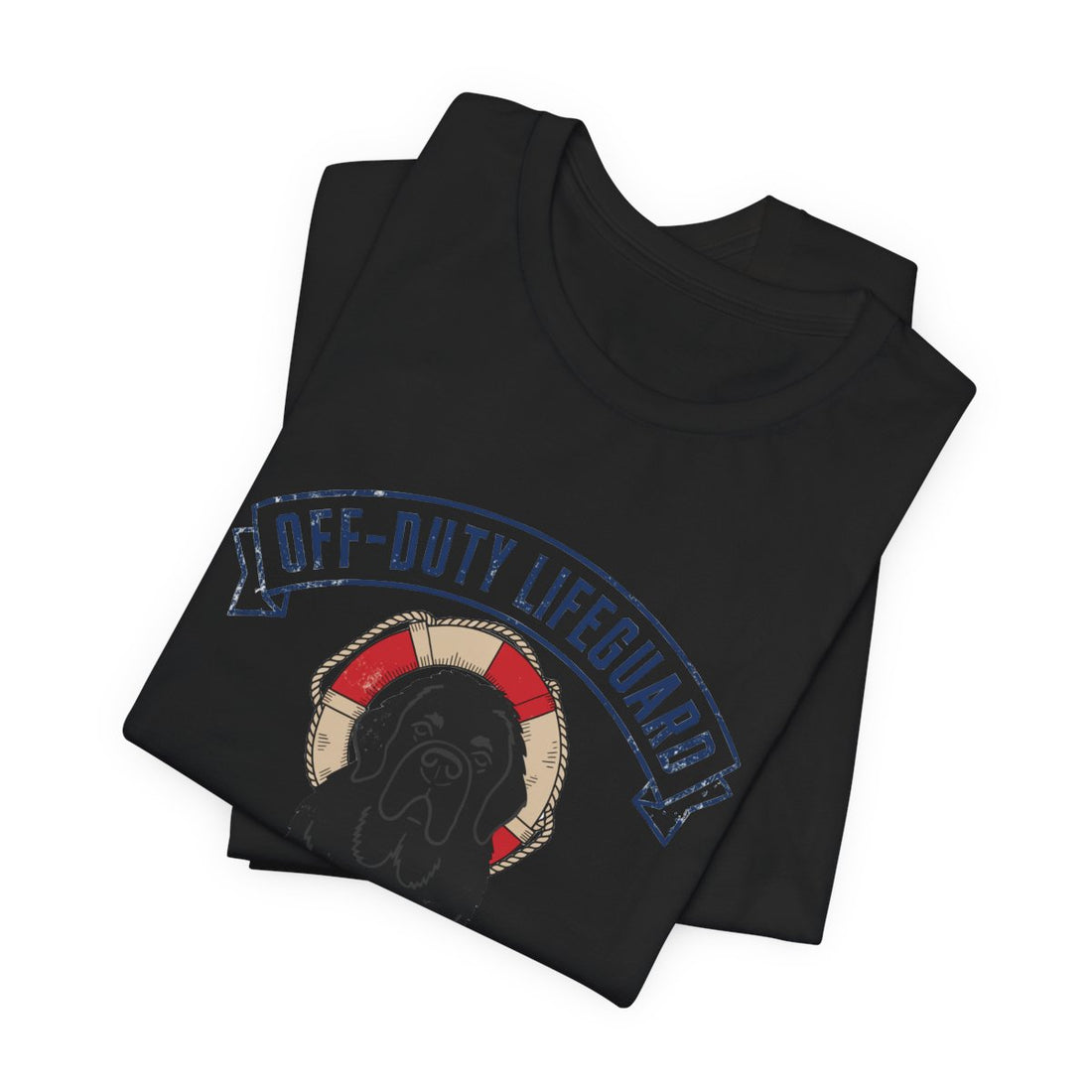 Black — Folded | Newfoundland 'Off-Duty Lifeguard' Tee