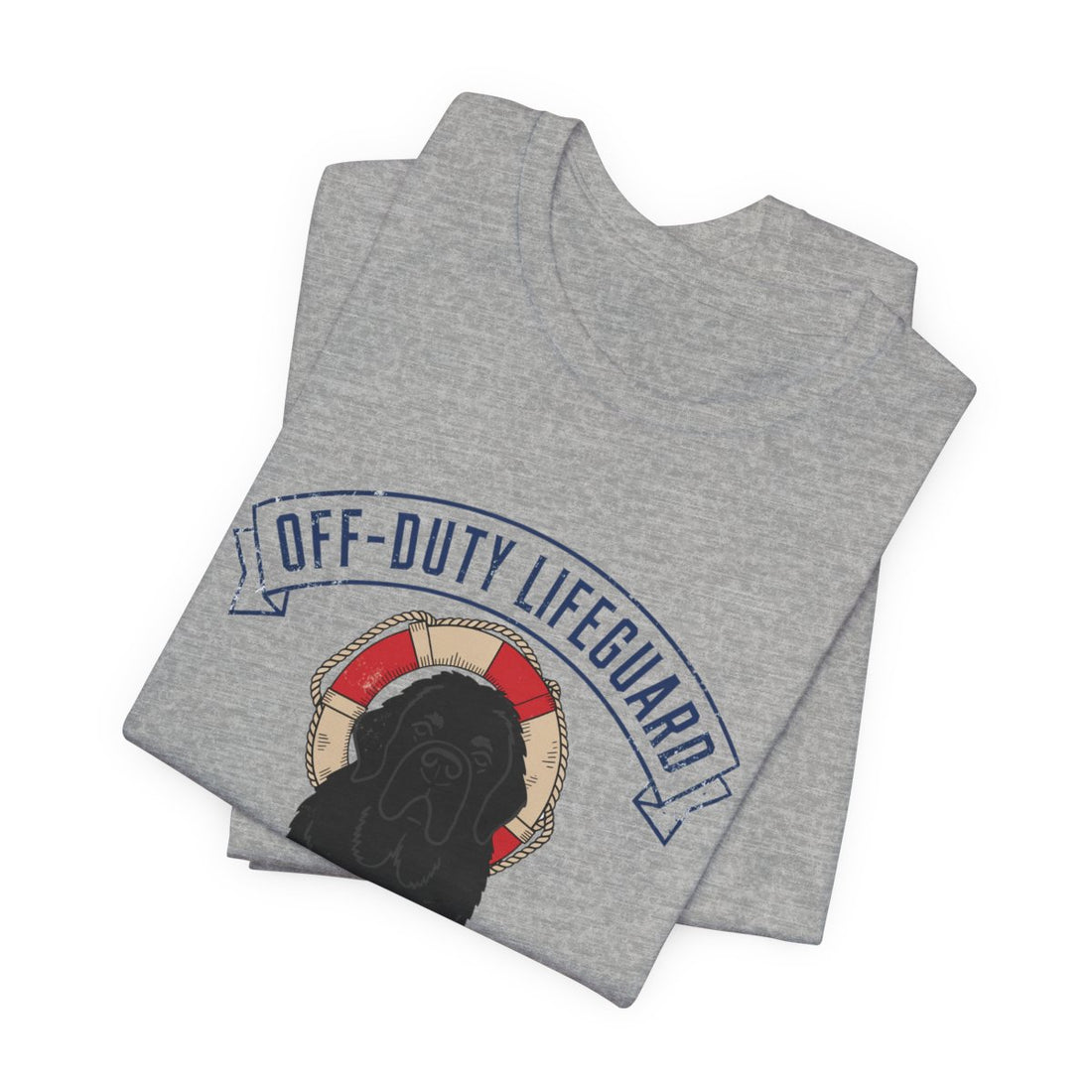 Athletic Heather — Folded | Newfoundland 'Off-Duty Lifeguard' Tee