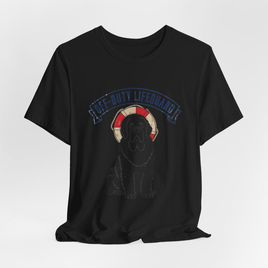 Black — Hanging | Newfoundland 'Off-Duty Lifeguard' Tee