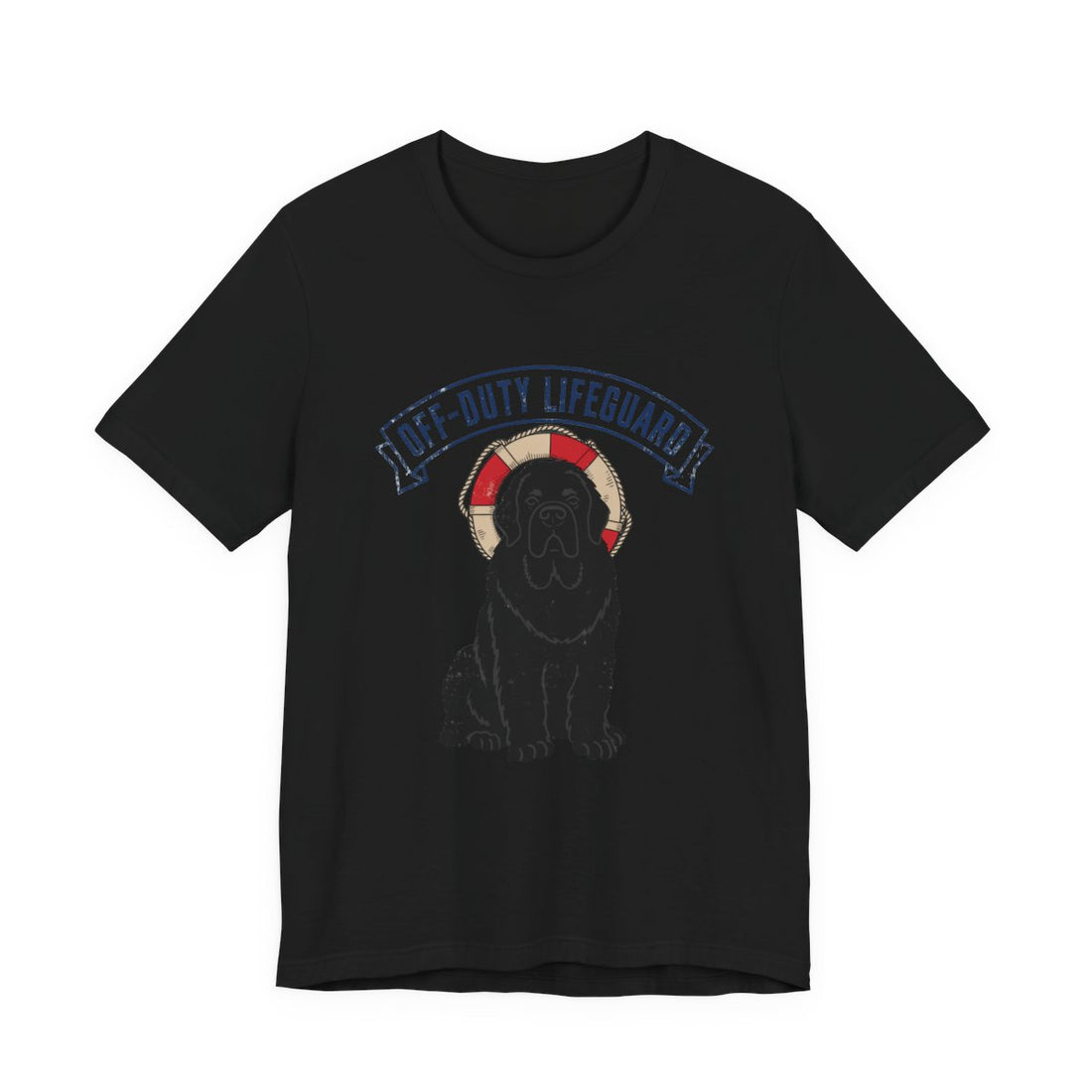 Black — Front | Newfoundland 'Off-Duty Lifeguard' Tee