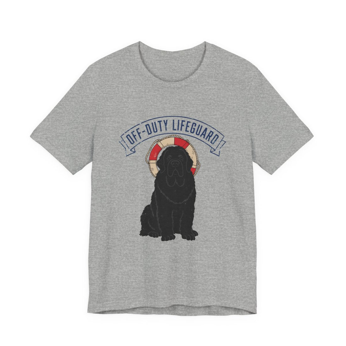 Athletic Heather — Front | Newfoundland 'Off-Duty Lifeguard' Tee