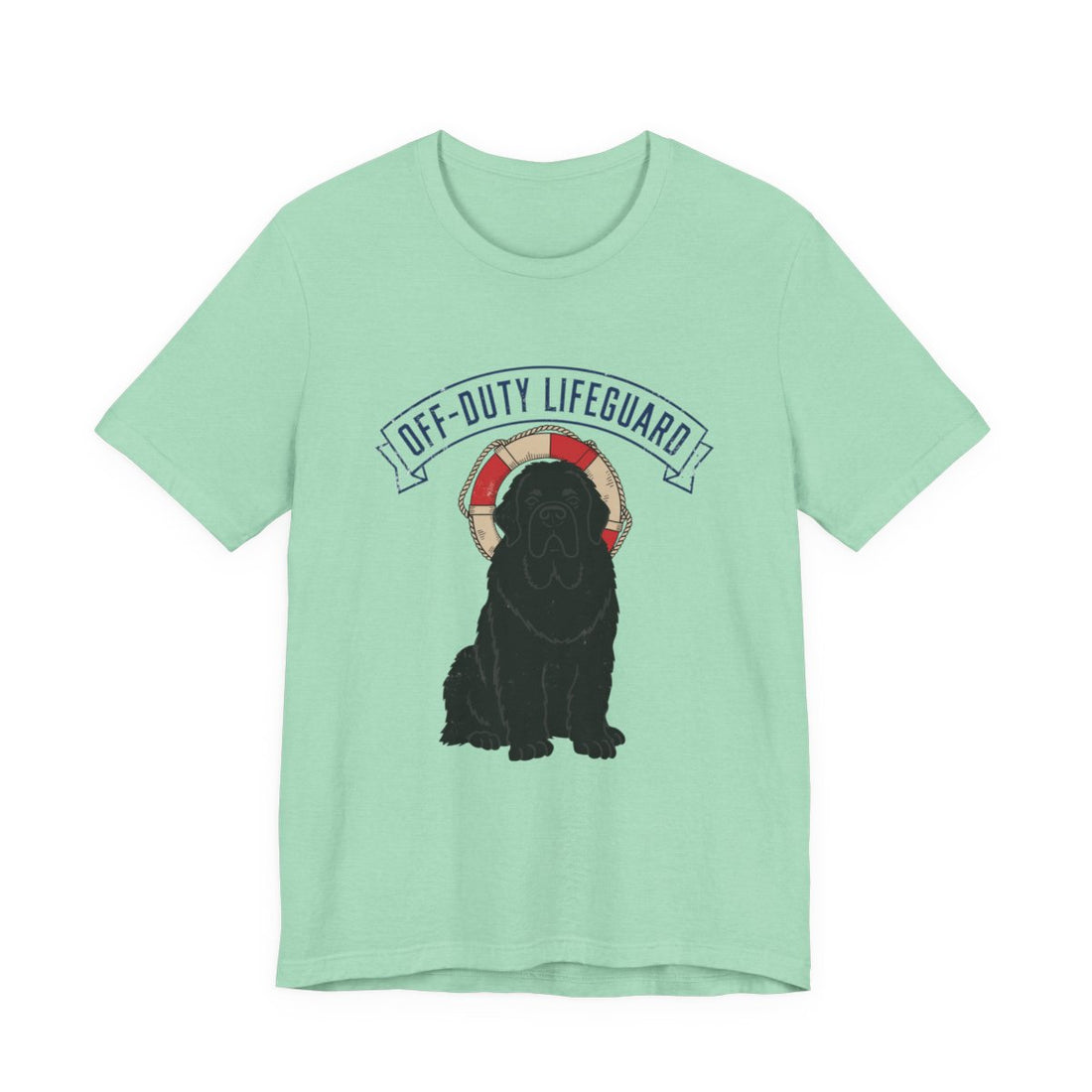 Heather Mint — Front | Newfoundland 'Off-Duty Lifeguard' Tee