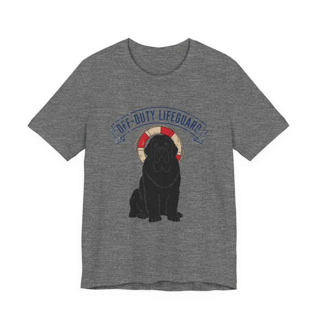 Deep Heather — Front | Newfoundland 'Off-Duty Lifeguard' Tee