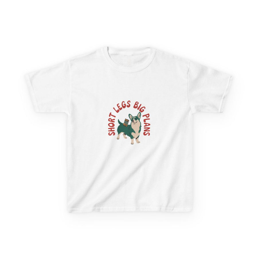 Pembroke Welsh Corgi "Short Legs, Big Plans" Kids Tee