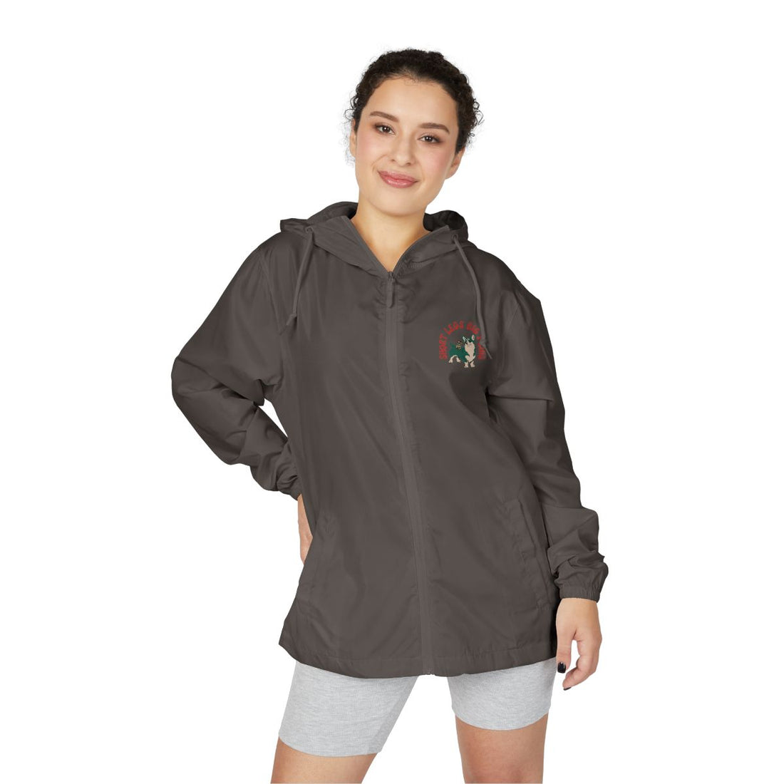 Graphite — Lifestyle | Pembroke Welsh Corgi "Short Legs, Big Plans" Windbreaker