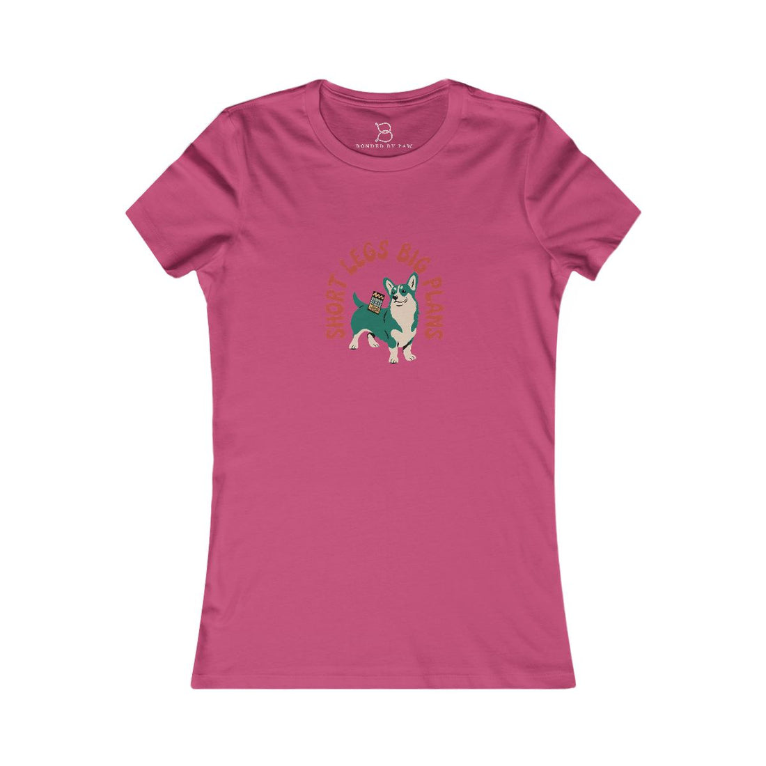 Berry — Front | Pembroke Welsh Corgi "Short Legs, Big Plans" Women's Tee