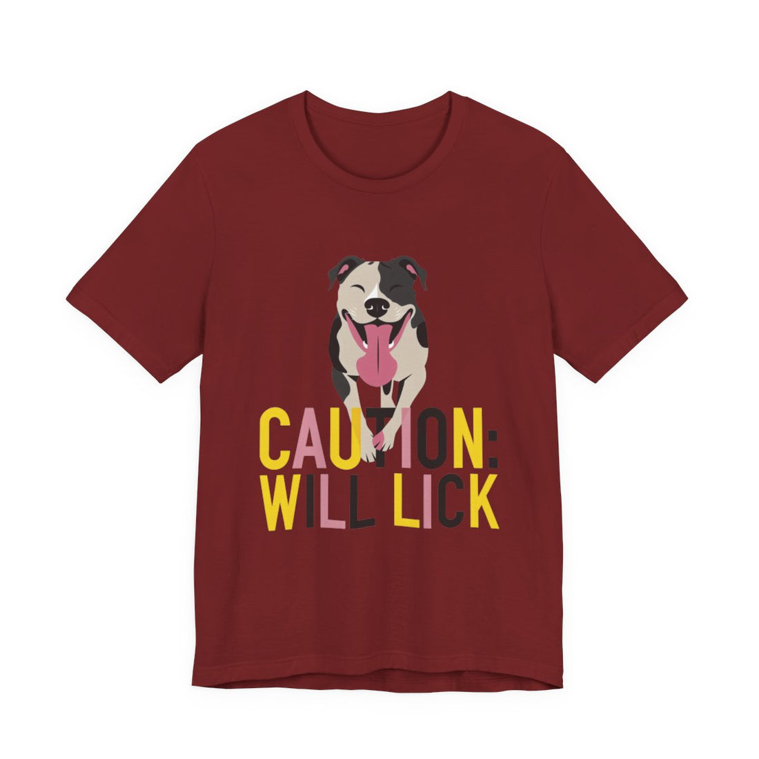 Cardinal — Front | Pitbull 'Caution: Will Lick' Tee