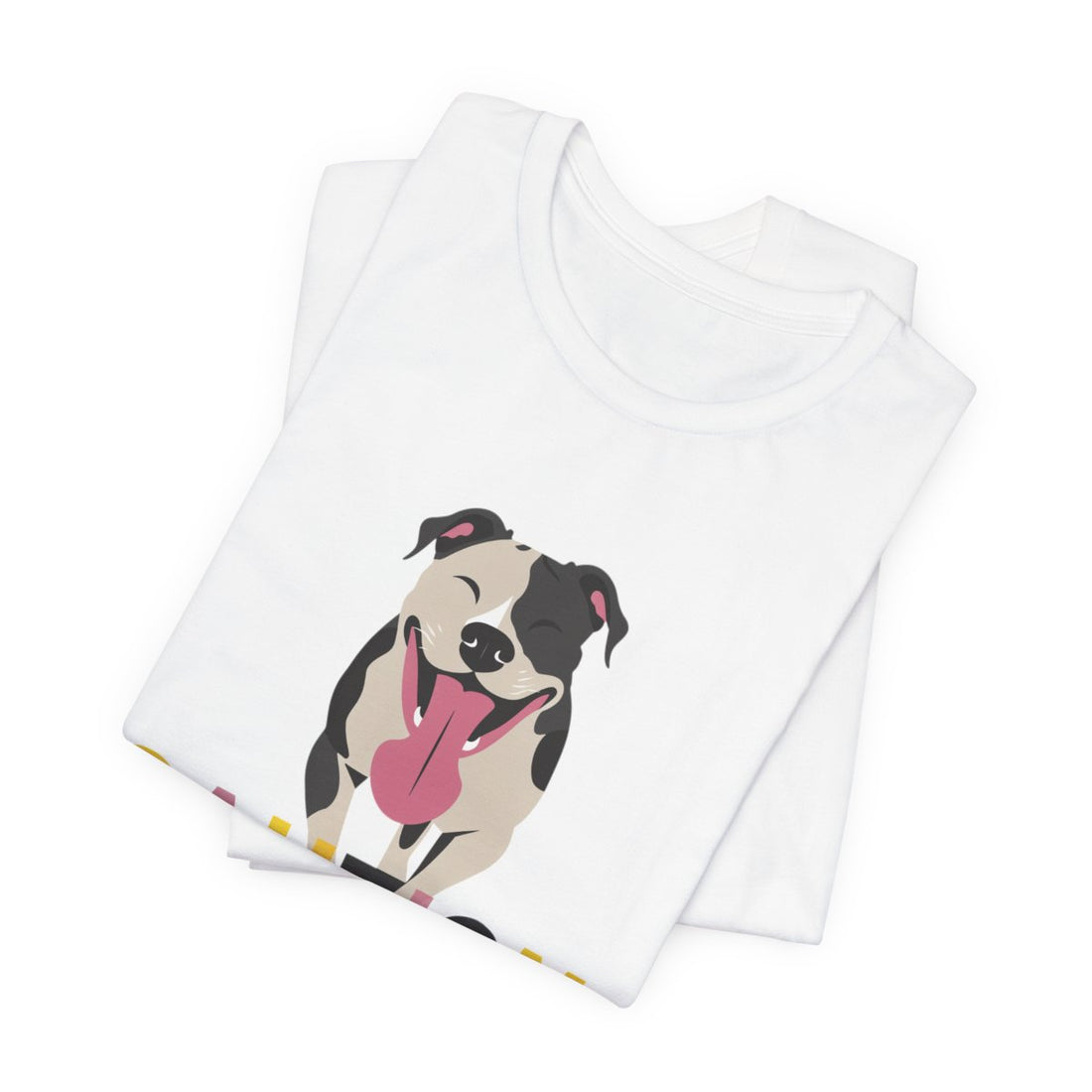 White — Folded | Pitbull 'Caution: Will Lick' Tee