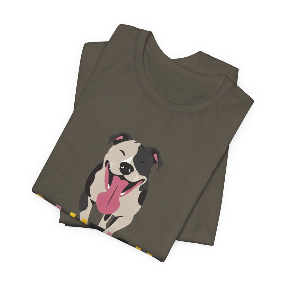 Army — Folded | Pitbull 'Caution: Will Lick' Tee