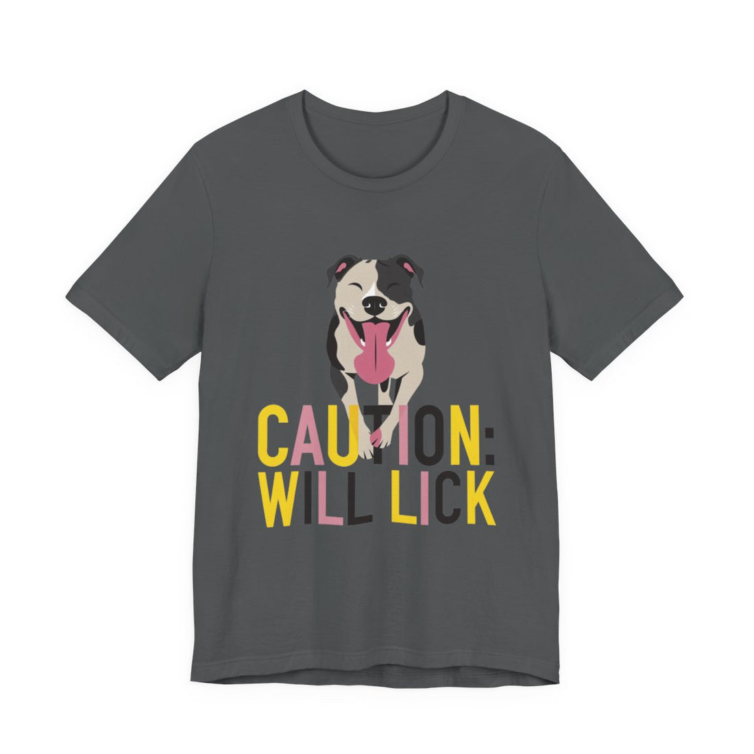 Asphalt — Front | Pitbull 'Caution: Will Lick' Tee