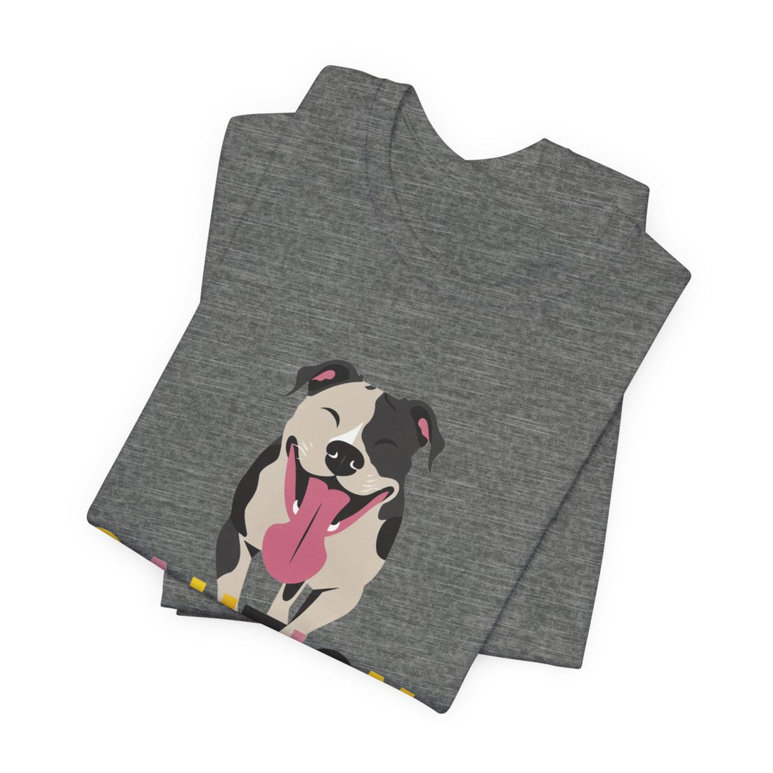 Deep Heather — Folded | Pitbull 'Caution: Will Lick' Tee