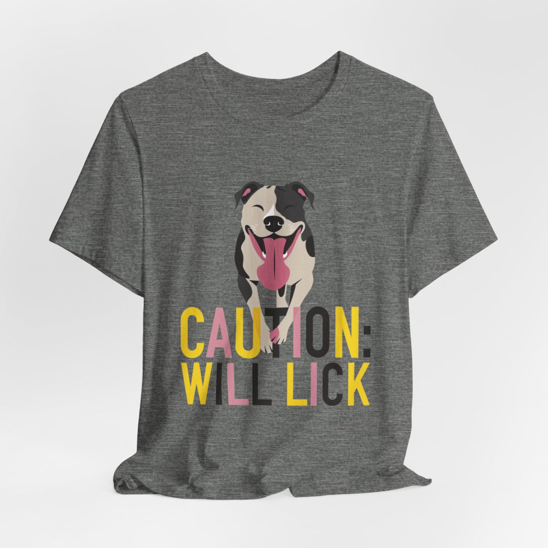 Deep Heather — Hanging | Pitbull 'Caution: Will Lick' Tee