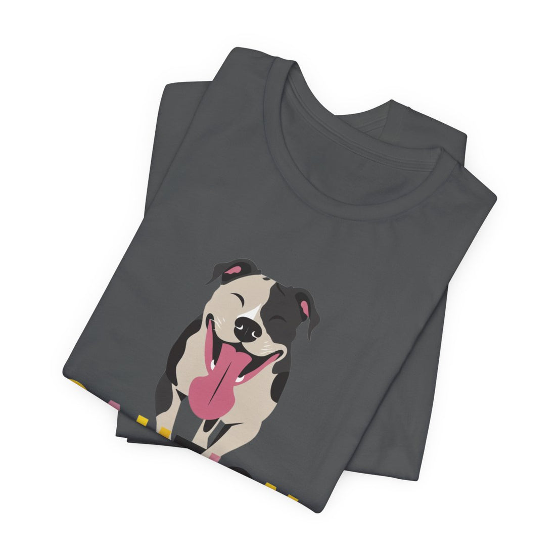 Asphalt — Folded | Pitbull 'Caution: Will Lick' Tee