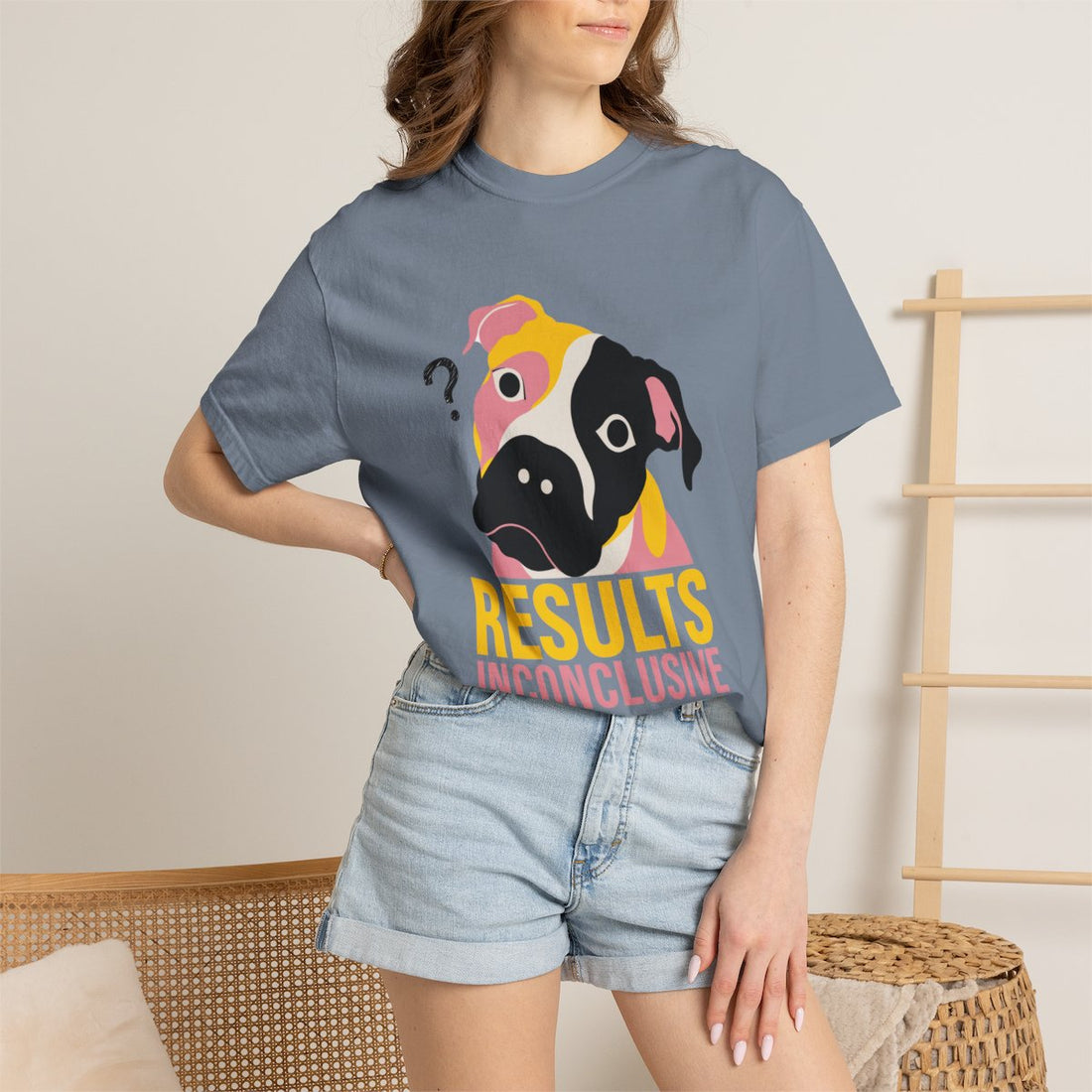 Blue Jean — Lifestyle | Pitbull Mix 'Results Inconclusive' Garment-Dyed Tee