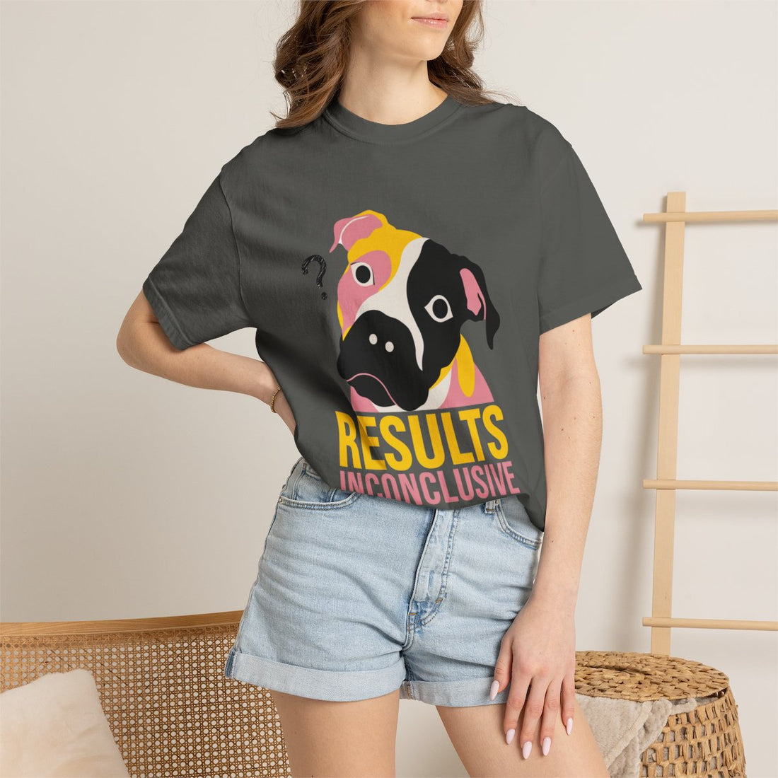 Pepper — Lifestyle | Pitbull Mix 'Results Inconclusive' Garment-Dyed Tee