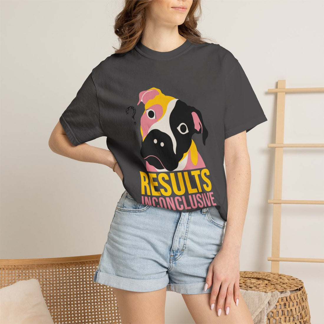 Graphite — Lifestyle | Pitbull Mix 'Results Inconclusive' Garment-Dyed Tee