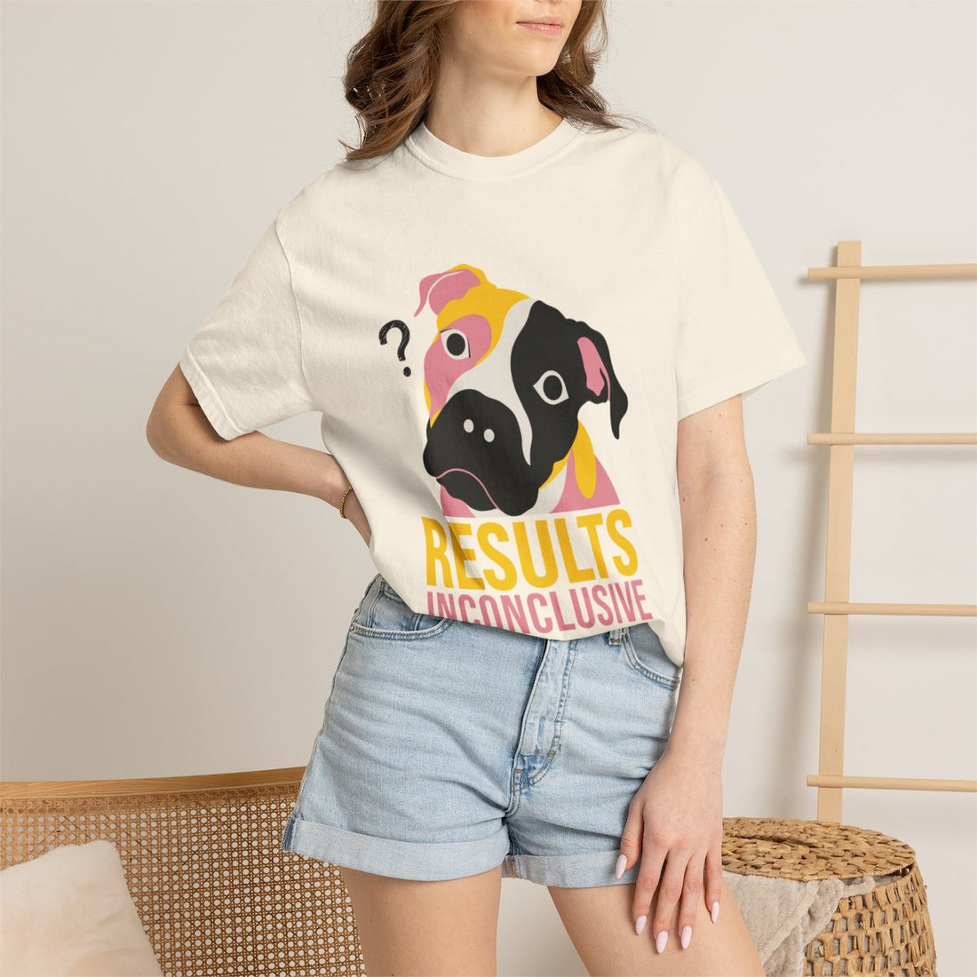 Ivory — Lifestyle | Pitbull Mix 'Results Inconclusive' Garment-Dyed Tee