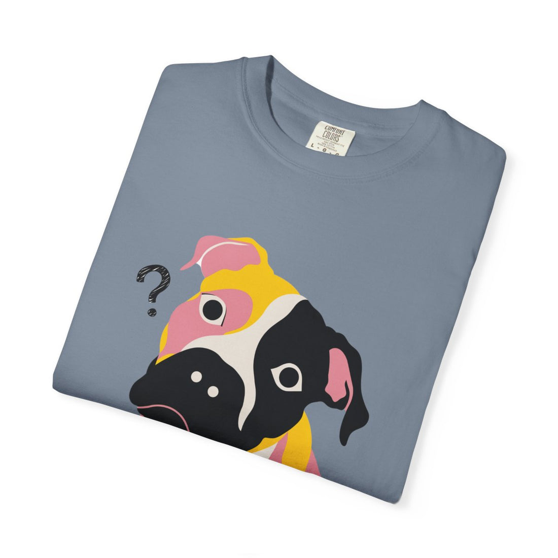 Blue Jean — Folded | Pitbull Mix 'Results Inconclusive' Garment-Dyed Tee