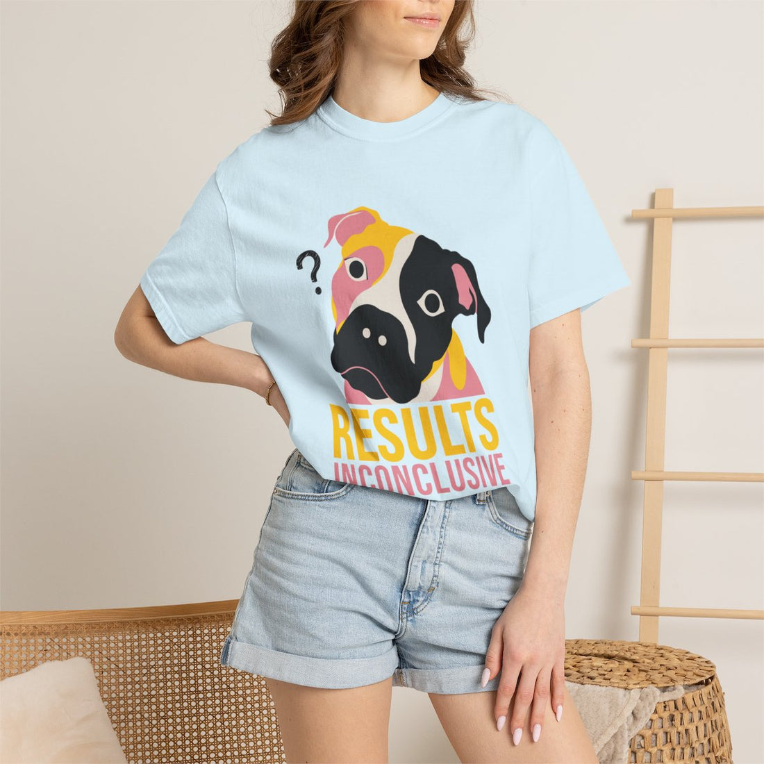 Chambray — Lifestyle | Pitbull Mix 'Results Inconclusive' Garment-Dyed Tee