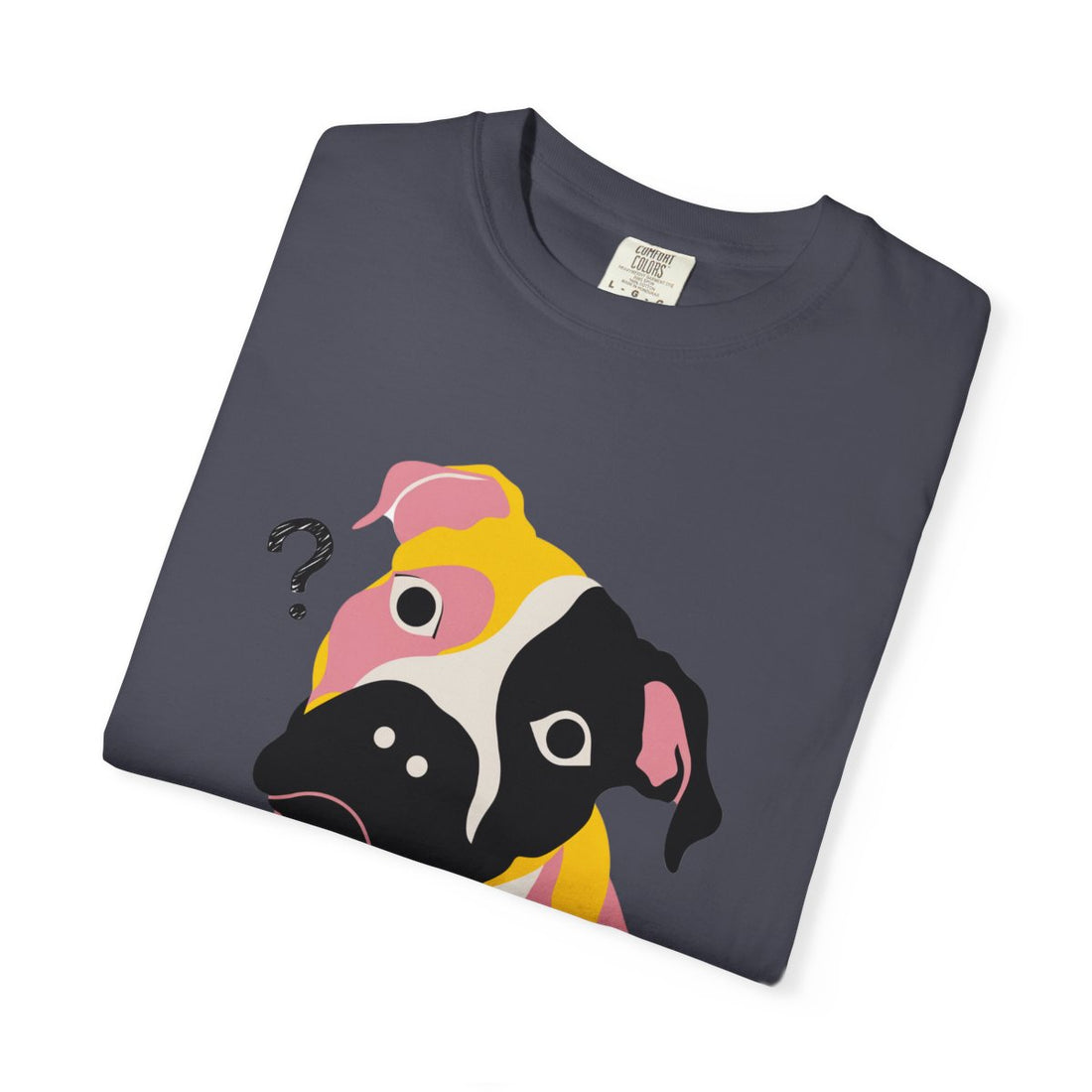 Navy — Folded | Pitbull Mix 'Results Inconclusive' Garment-Dyed Tee