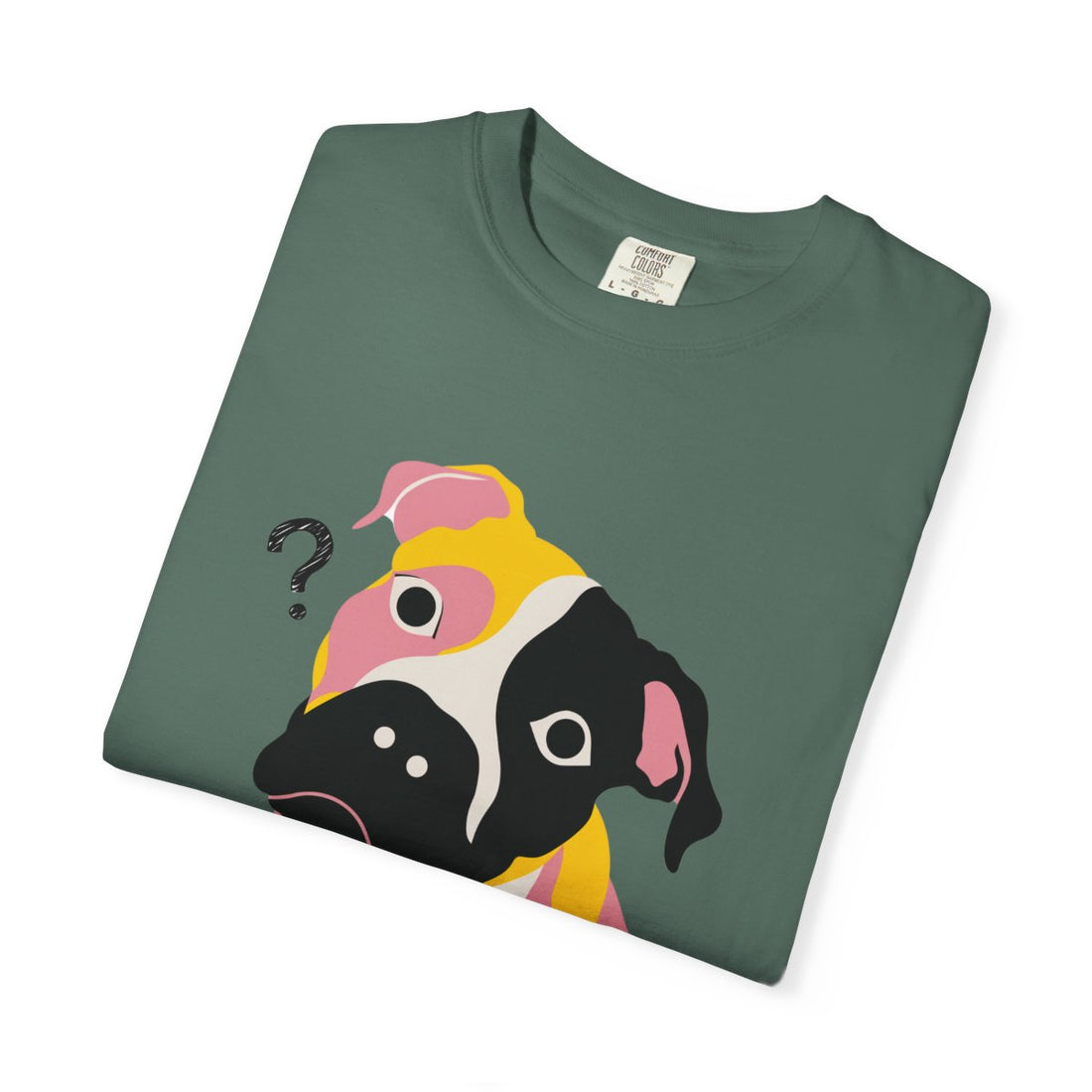 Blue Spruce — Folded | Pitbull Mix 'Results Inconclusive' Garment-Dyed Tee