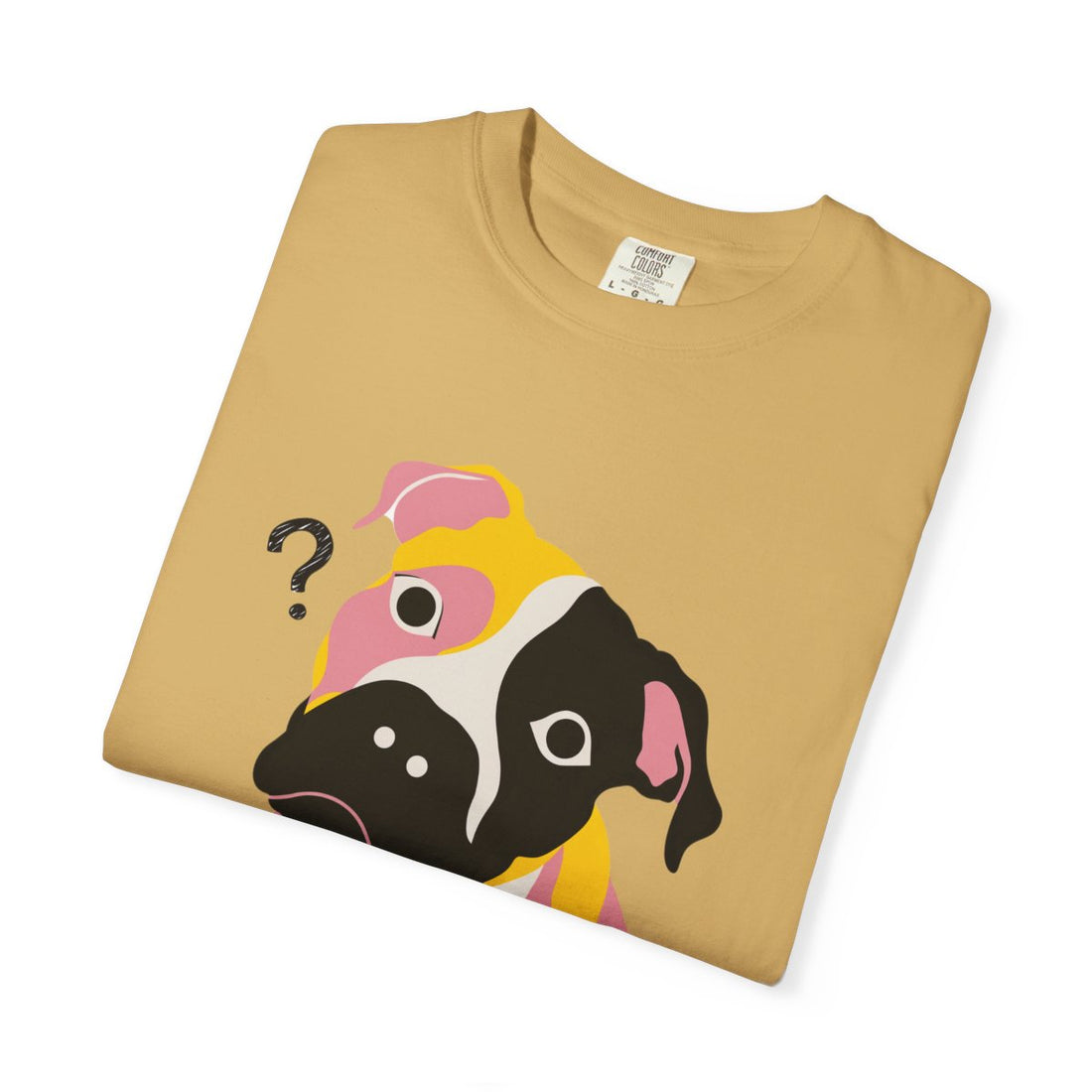 Mustard — Folded | Pitbull Mix 'Results Inconclusive' Garment-Dyed Tee