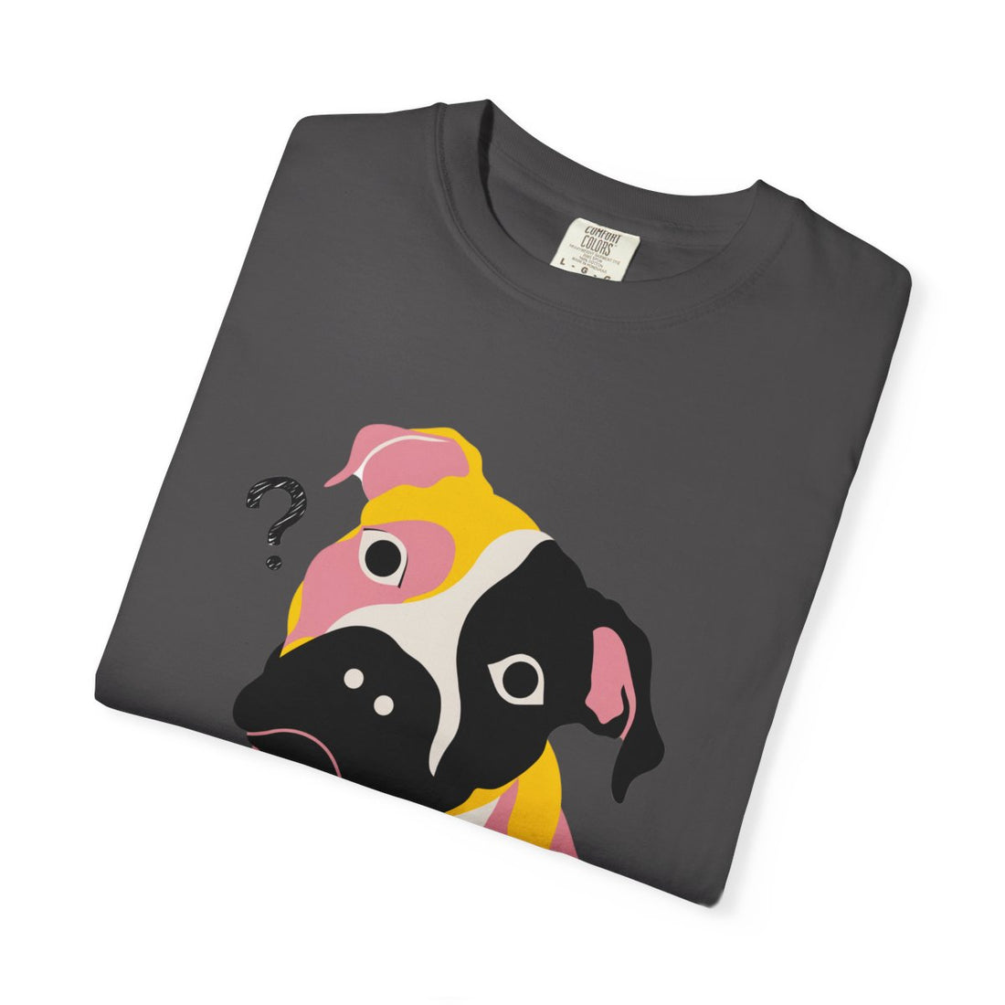 Graphite — Folded | Pitbull Mix 'Results Inconclusive' Garment-Dyed Tee