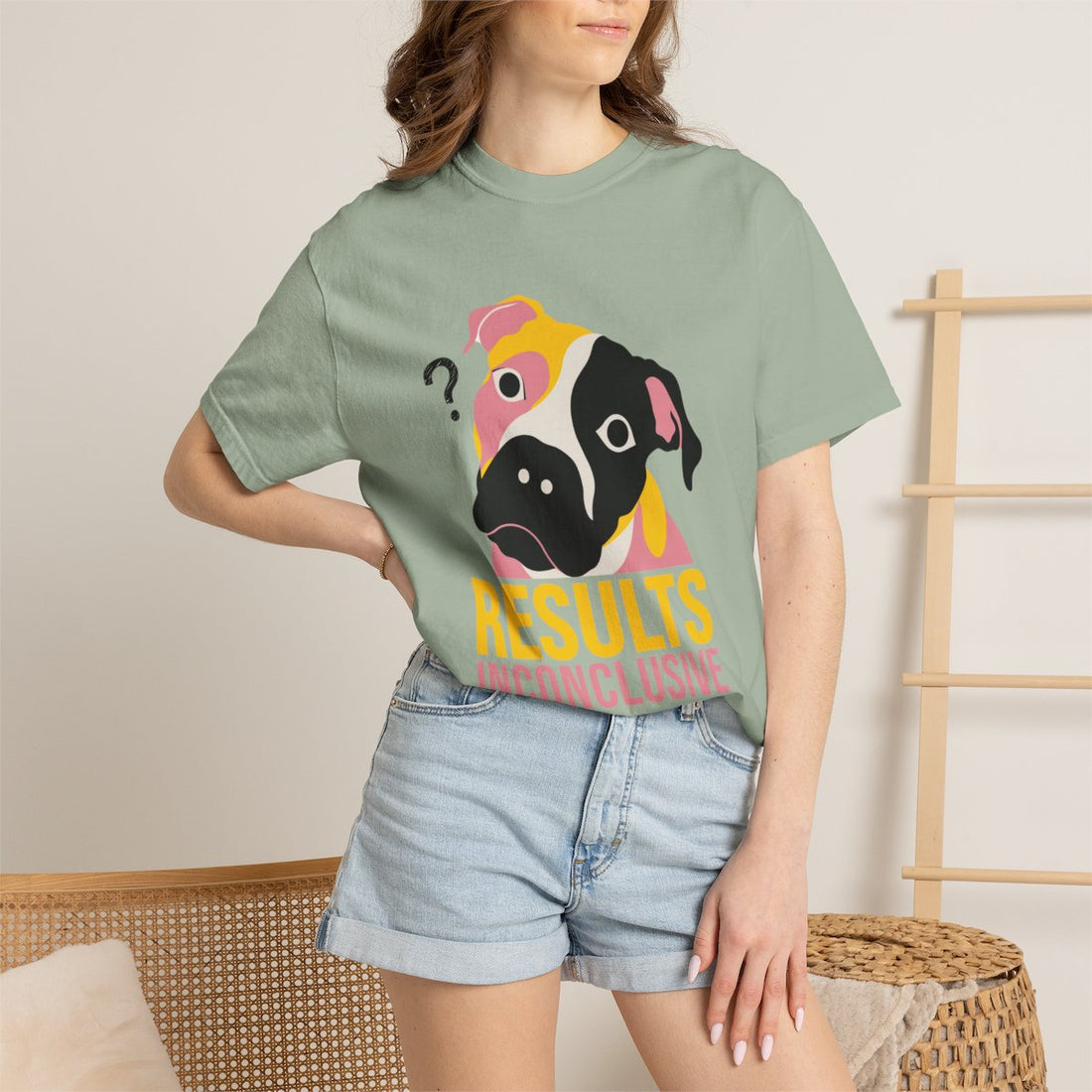 Bay — Lifestyle | Pitbull Mix 'Results Inconclusive' Garment-Dyed Tee
