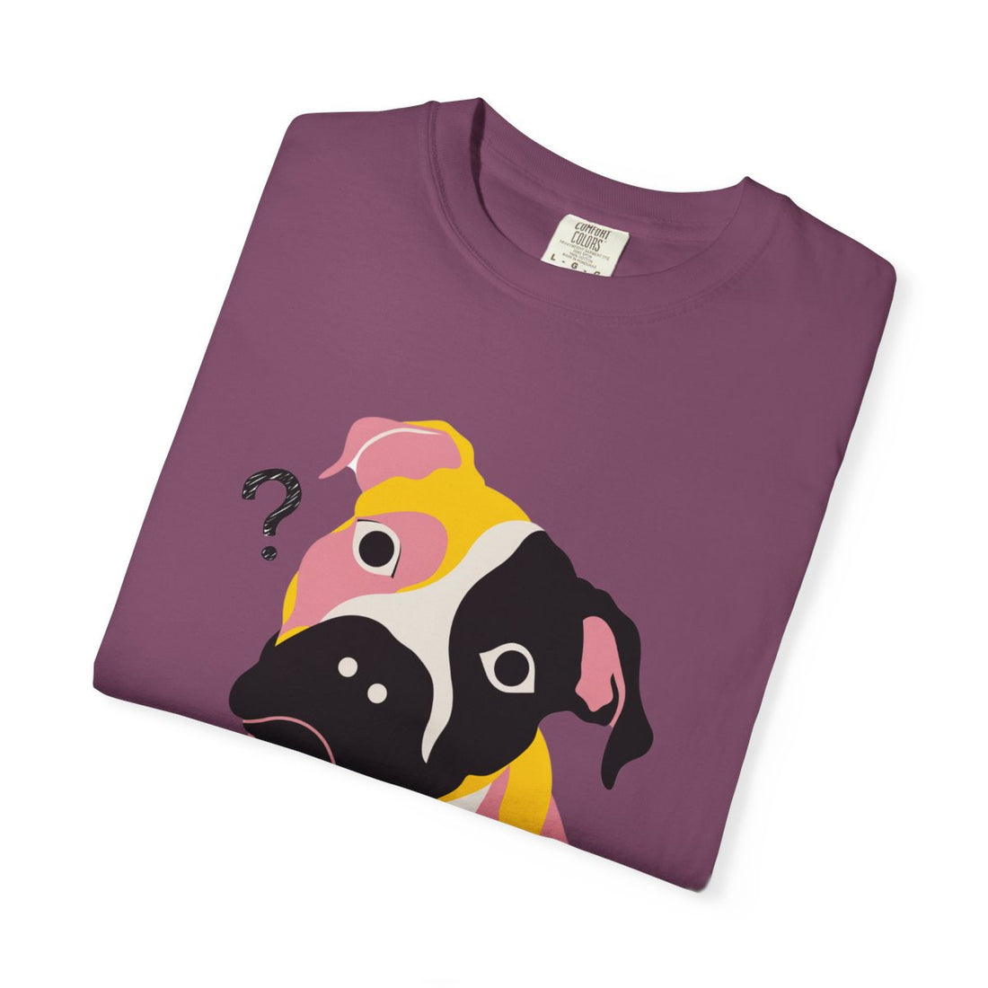 Berry — Folded | Pitbull Mix 'Results Inconclusive' Garment-Dyed Tee