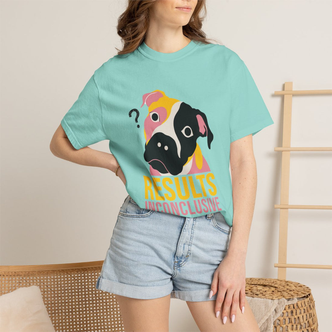 Chalky Mint — Lifestyle | Pitbull Mix 'Results Inconclusive' Garment-Dyed Tee