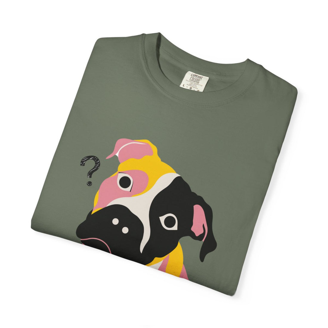 Moss — Folded | Pitbull Mix 'Results Inconclusive' Garment-Dyed Tee