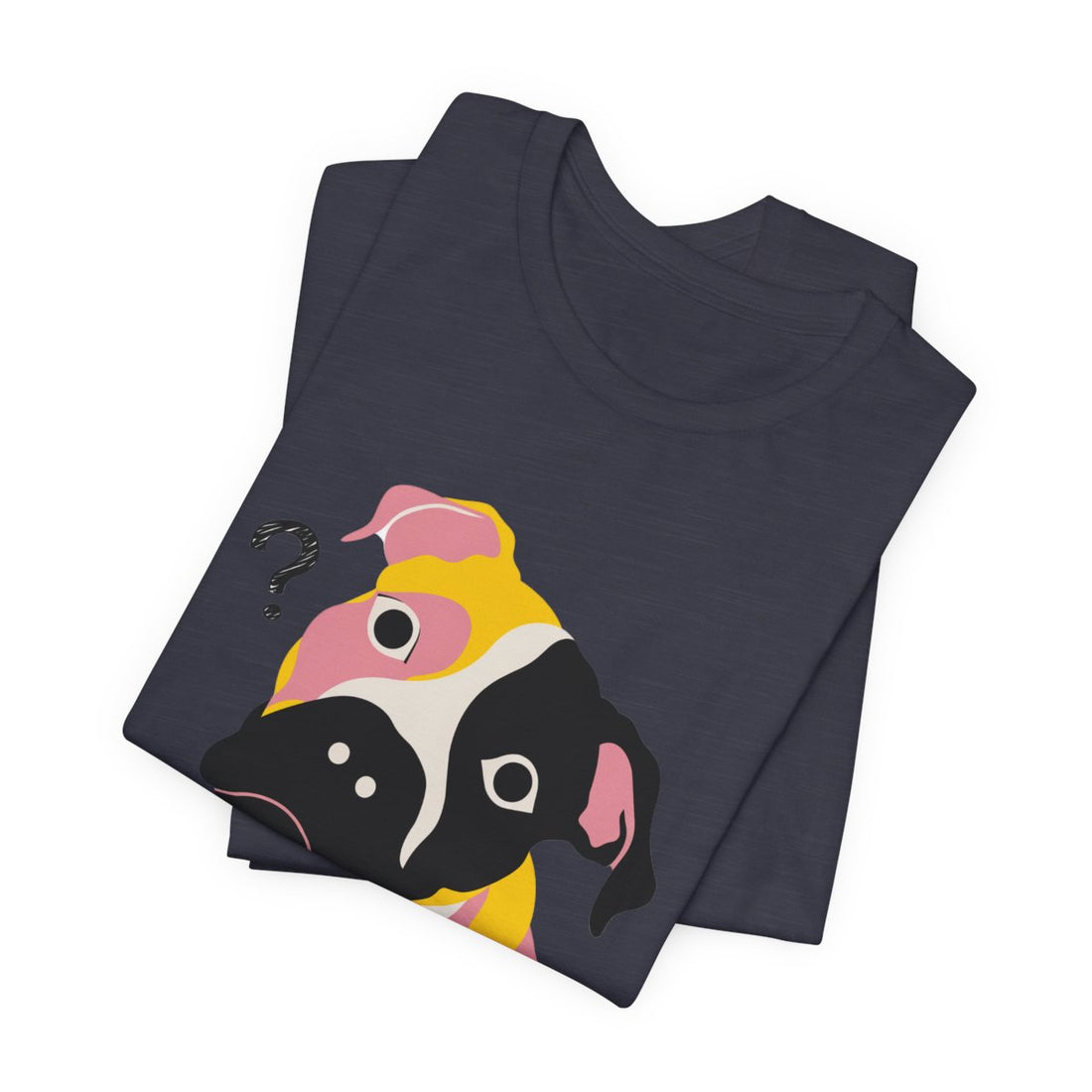 Heather Midnight Navy — Folded | Pitbull Mix 'Results Inconclusive' Tee