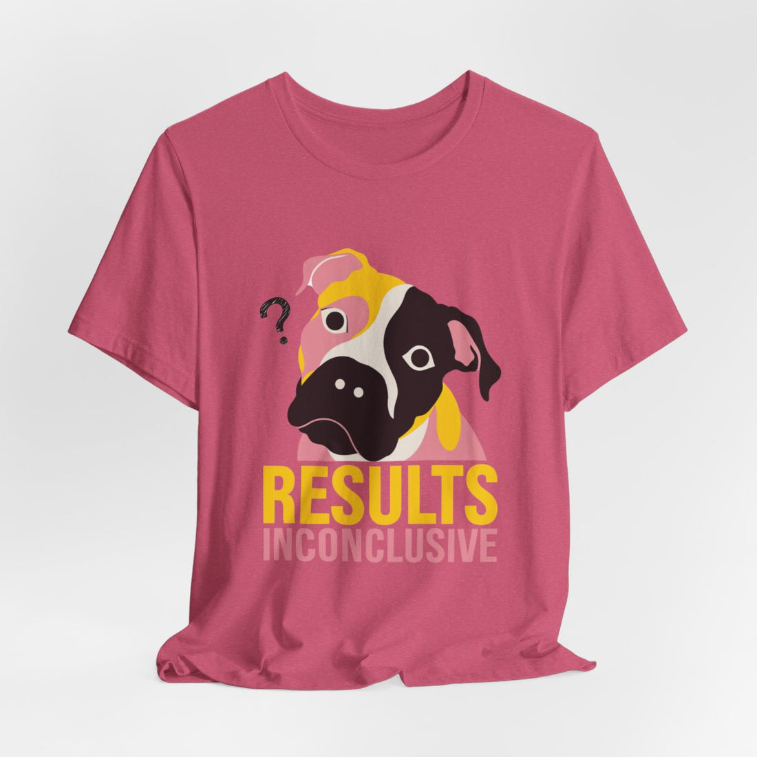 Heather Raspberry — Hanging | Pitbull Mix 'Results Inconclusive' Tee