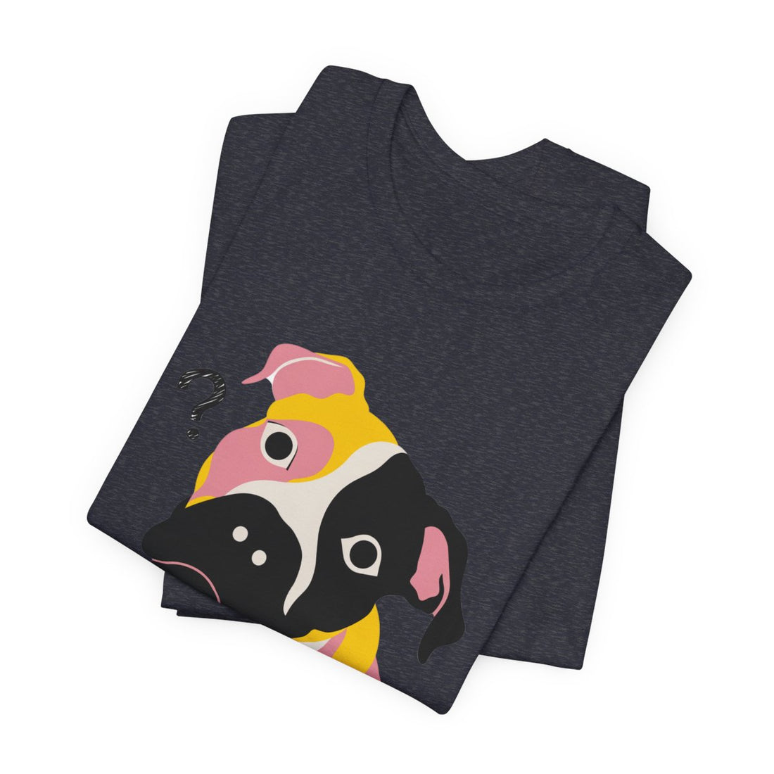 Heather Navy — Folded | Pitbull Mix 'Results Inconclusive' Tee
