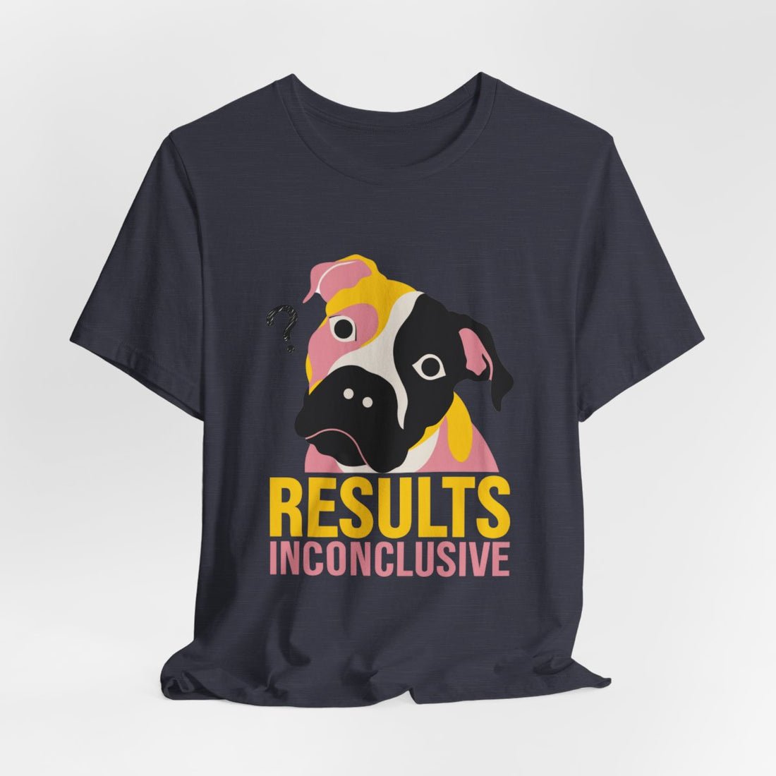 Heather Midnight Navy — Hanging | Pitbull Mix 'Results Inconclusive' Tee