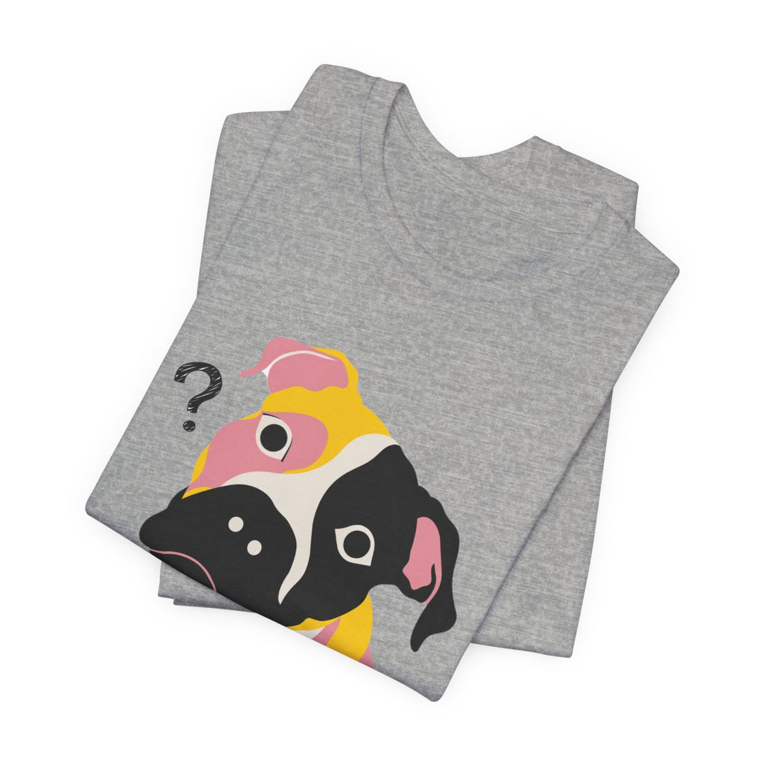 Athletic Heather — Folded | Pitbull Mix 'Results Inconclusive' Tee