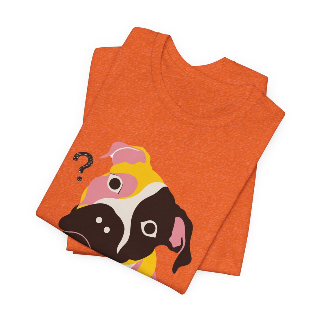Heather Orange — Folded | Pitbull Mix 'Results Inconclusive' Tee
