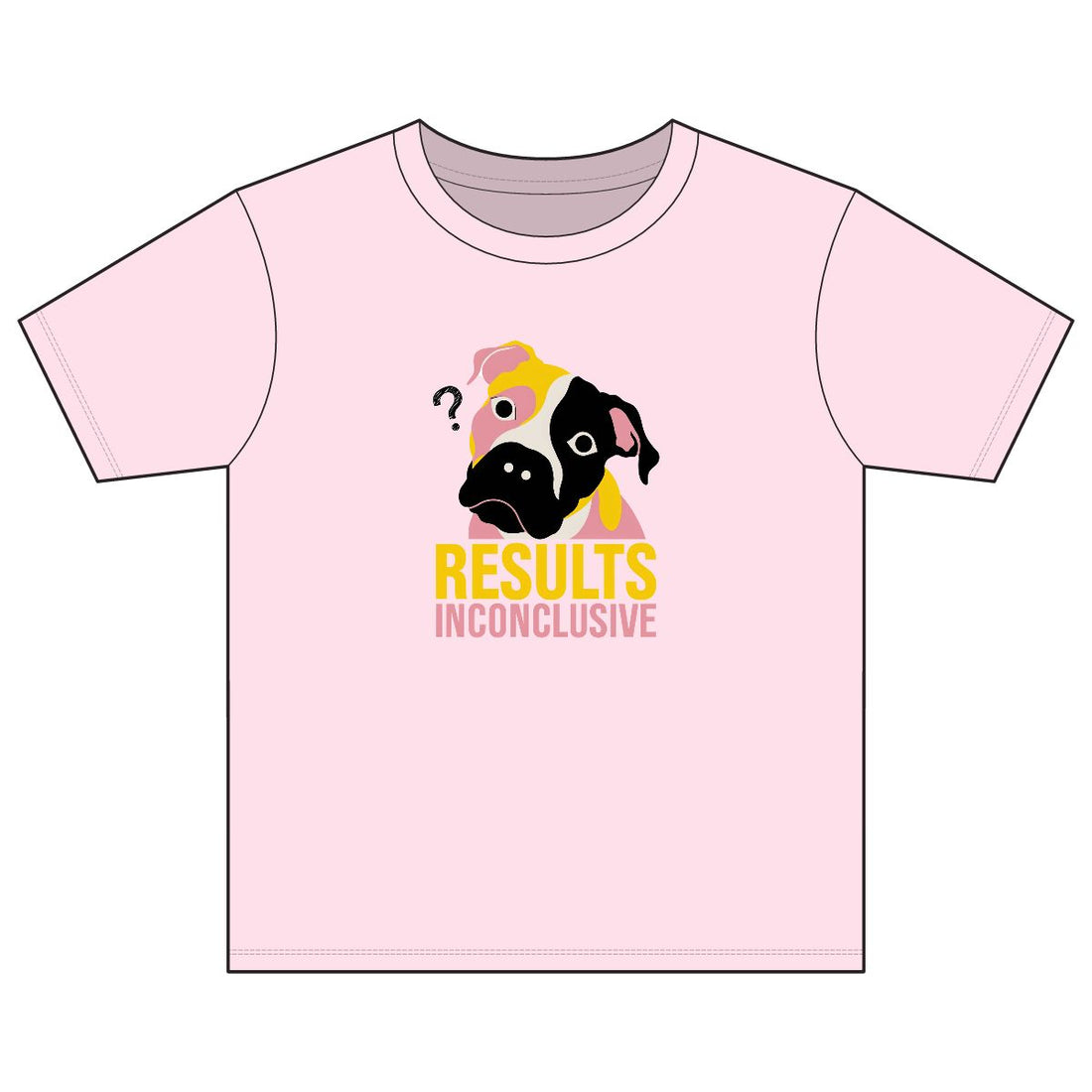 Light Pink — Front | Pitbull Mix 'Results Inconclusive' Youth Tee