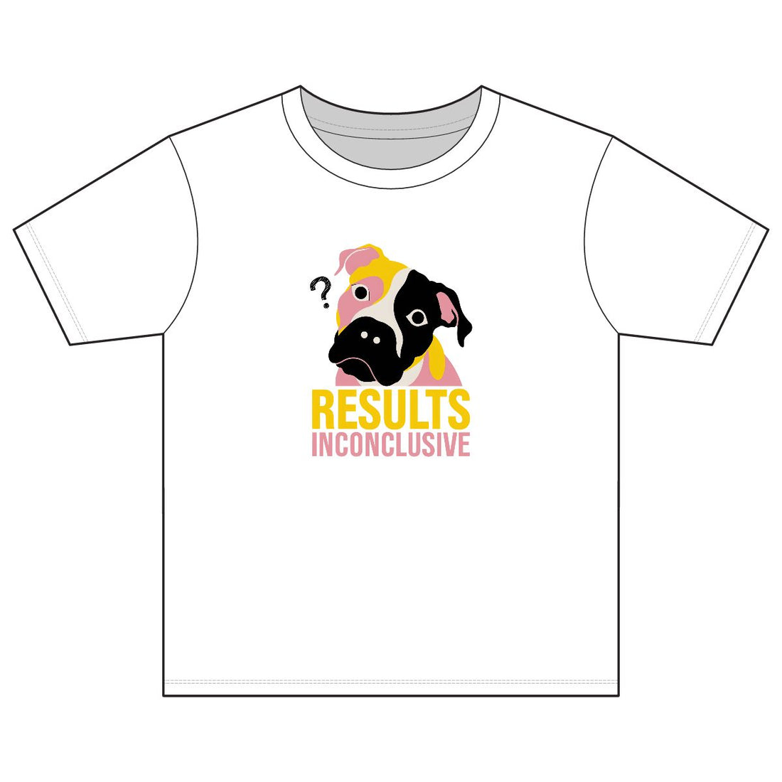 White — Front | Pitbull Mix 'Results Inconclusive' Youth Tee