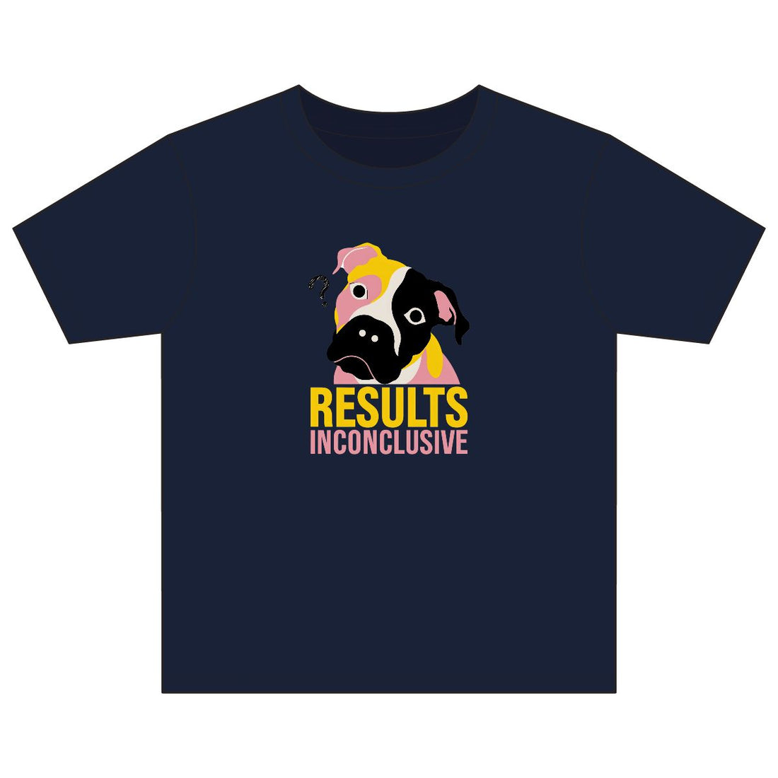 Navy — Front | Pitbull Mix 'Results Inconclusive' Youth Tee
