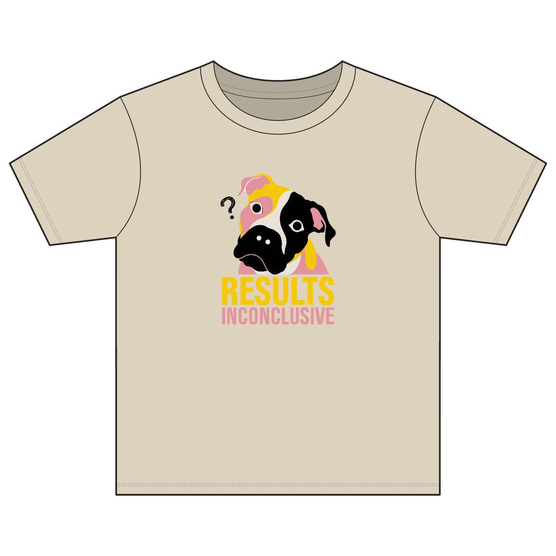 Sand — Front | Pitbull Mix 'Results Inconclusive' Youth Tee