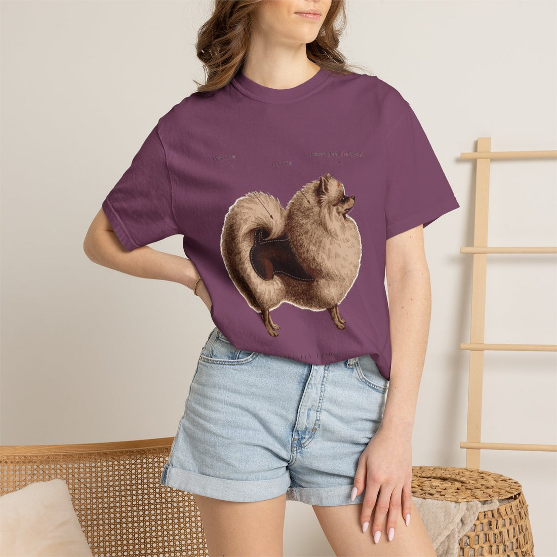 Berry — Lifestyle | Pomeranian 'Mostly Floof' Garment-Dyed Tee