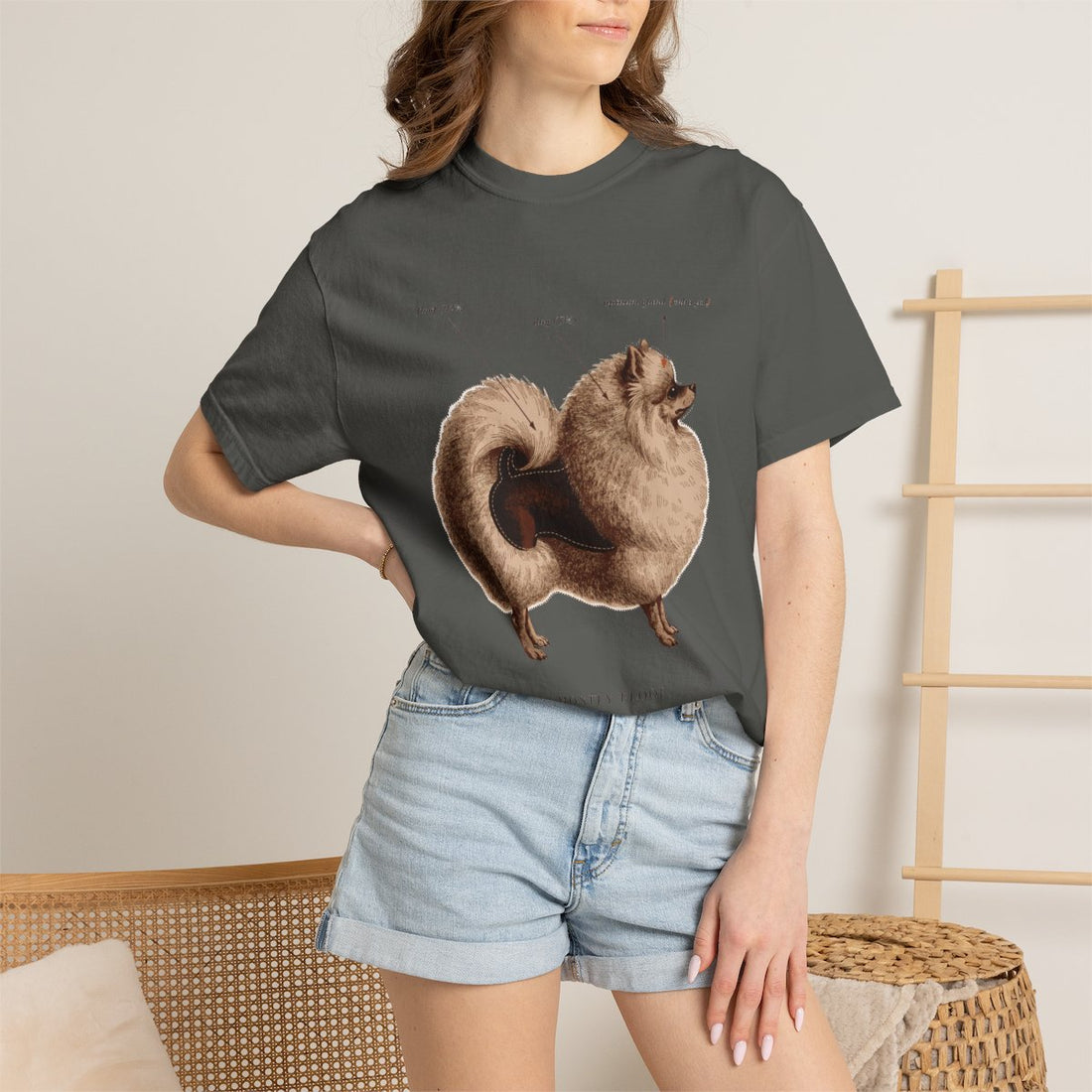 Pepper — Lifestyle | Pomeranian 'Mostly Floof' Garment-Dyed Tee