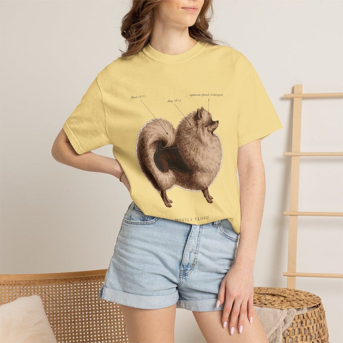 Butter — Lifestyle | Pomeranian 'Mostly Floof' Garment-Dyed Tee