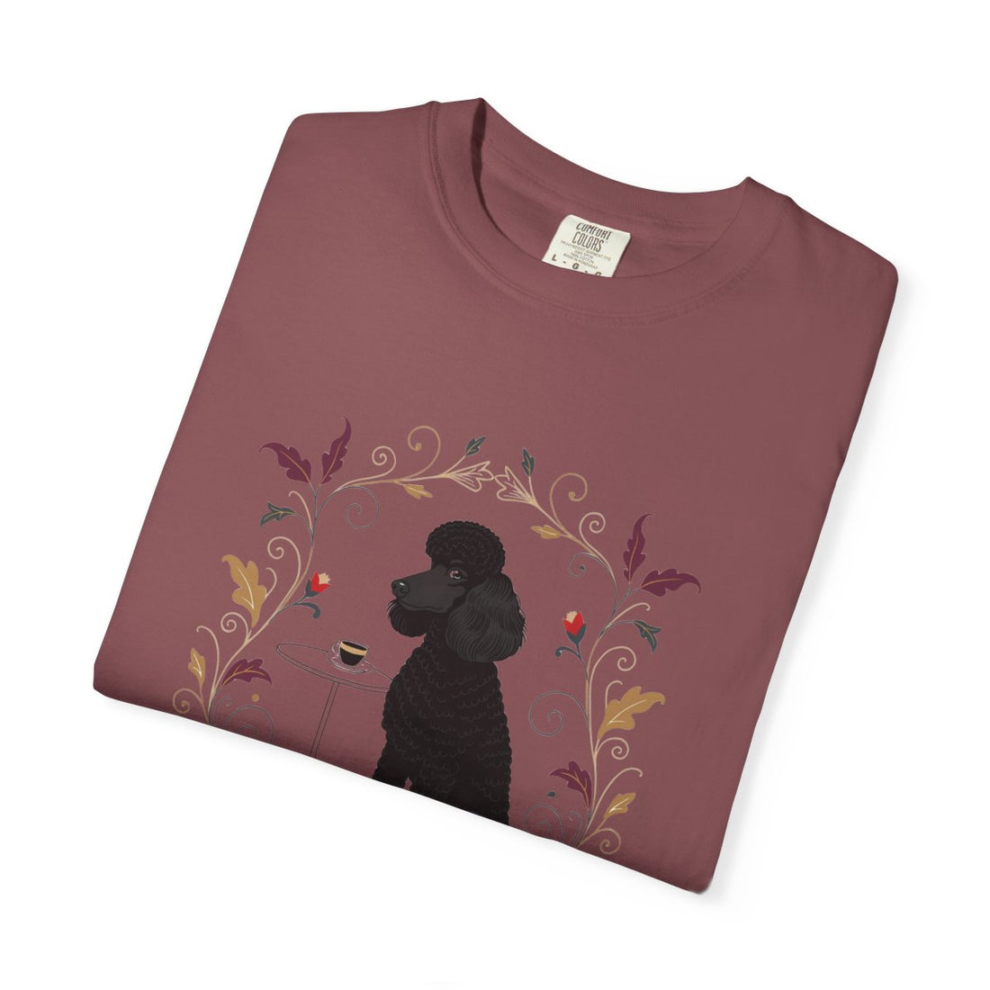 Brick — Folded | Poodle 'Smarter Than You' Garment-Dyed Tee