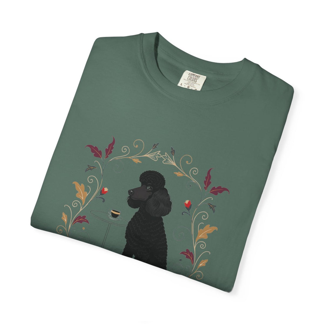 Blue Spruce — Folded | Poodle 'Smarter Than You' Garment-Dyed Tee