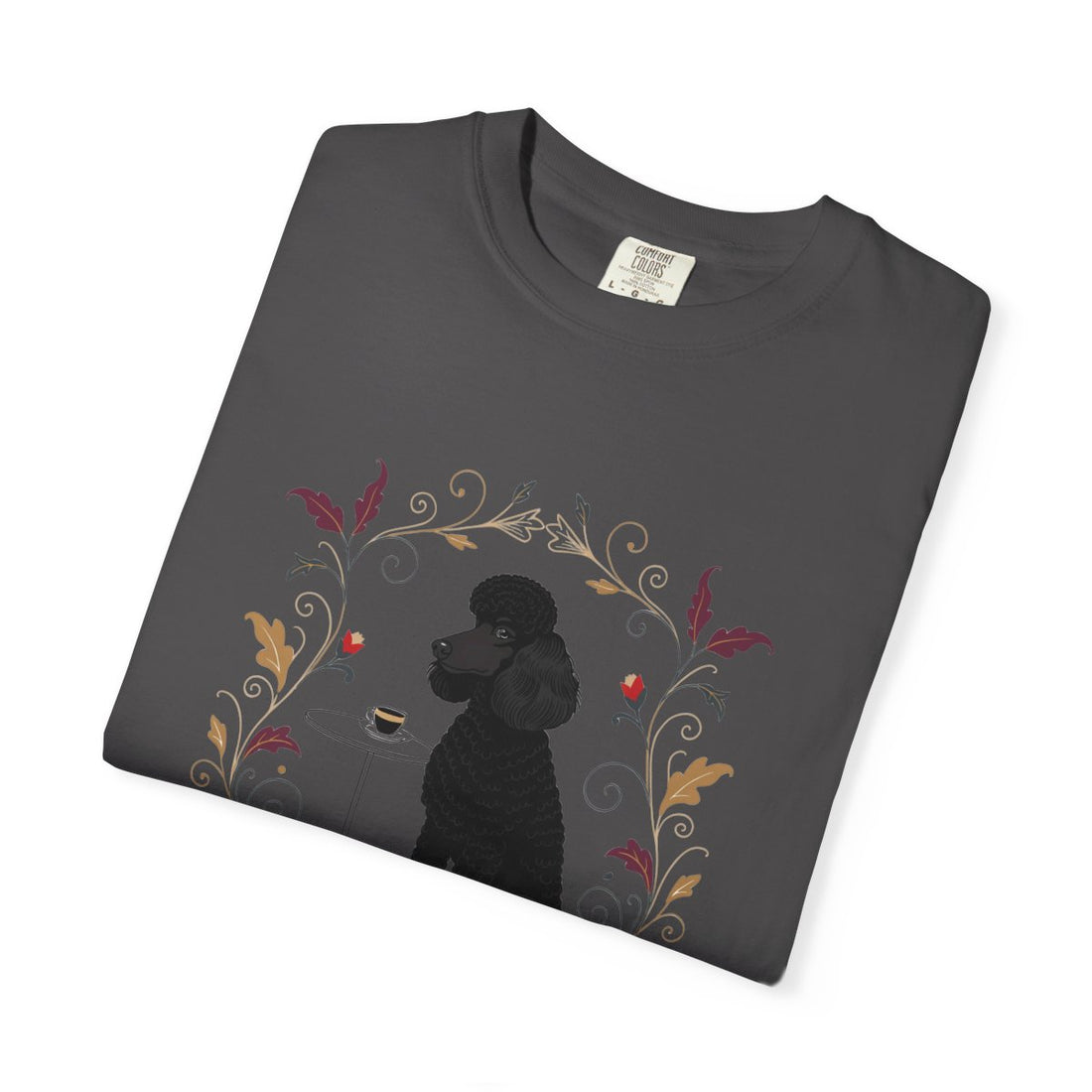 Graphite — Folded | Poodle 'Smarter Than You' Garment-Dyed Tee