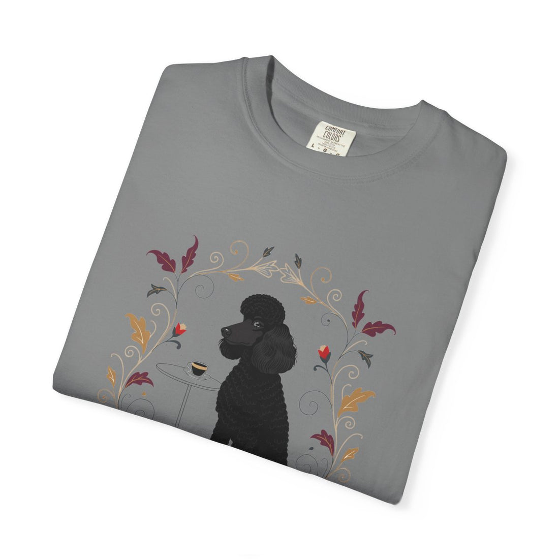 Grey — Folded | Poodle 'Smarter Than You' Garment-Dyed Tee