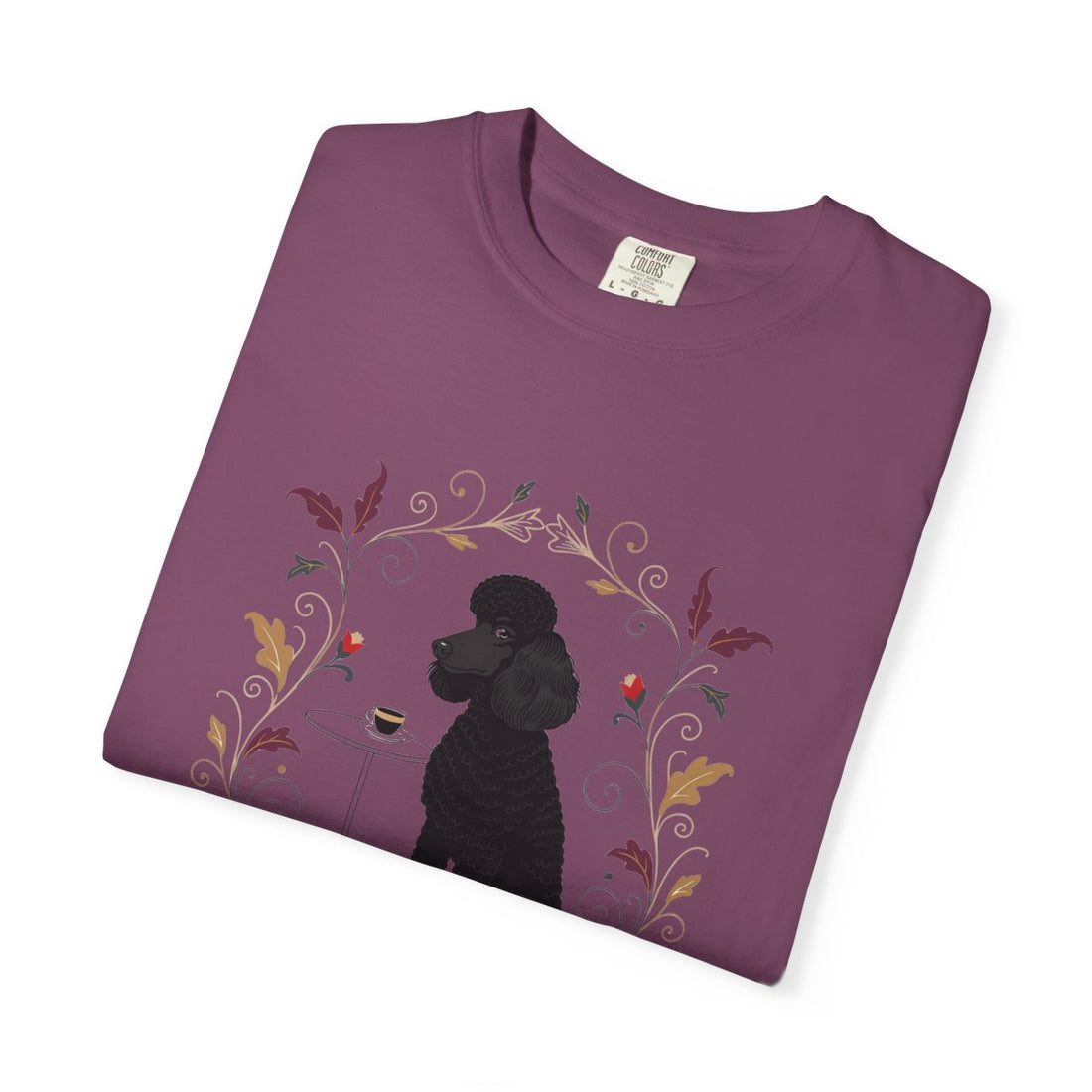 Berry — Folded | Poodle 'Smarter Than You' Garment-Dyed Tee
